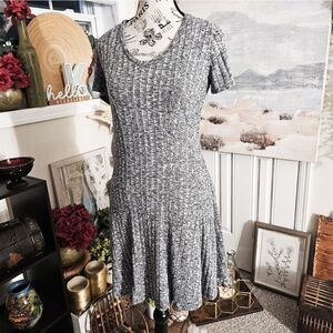 Dolan Left Coast Anthropologie Ribbed Knit Mini Swing Dress.